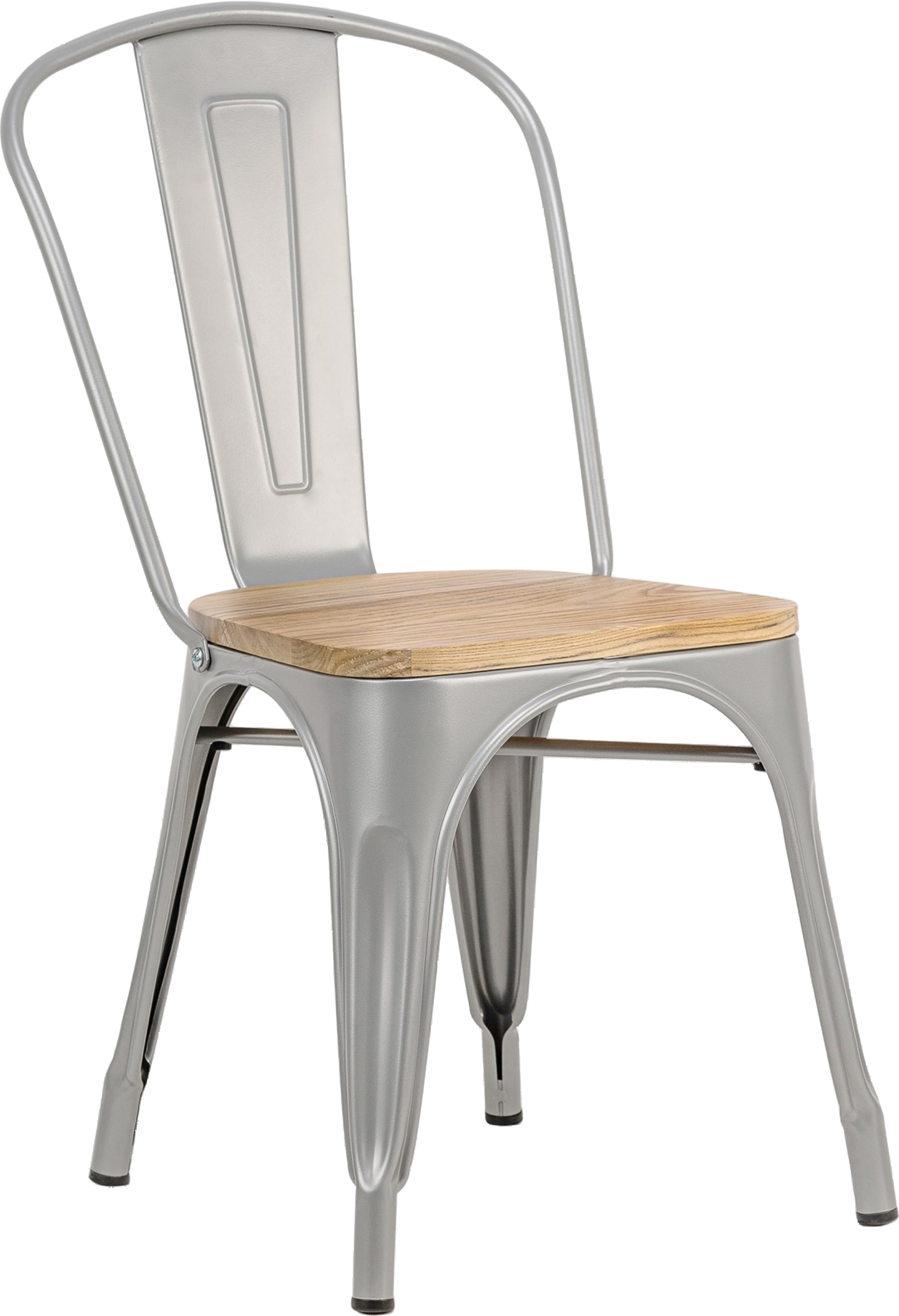 Spisebordsstol Nordlys Furniture Nash Grå Fsc-certificeret Asketræ Sort Metalstel