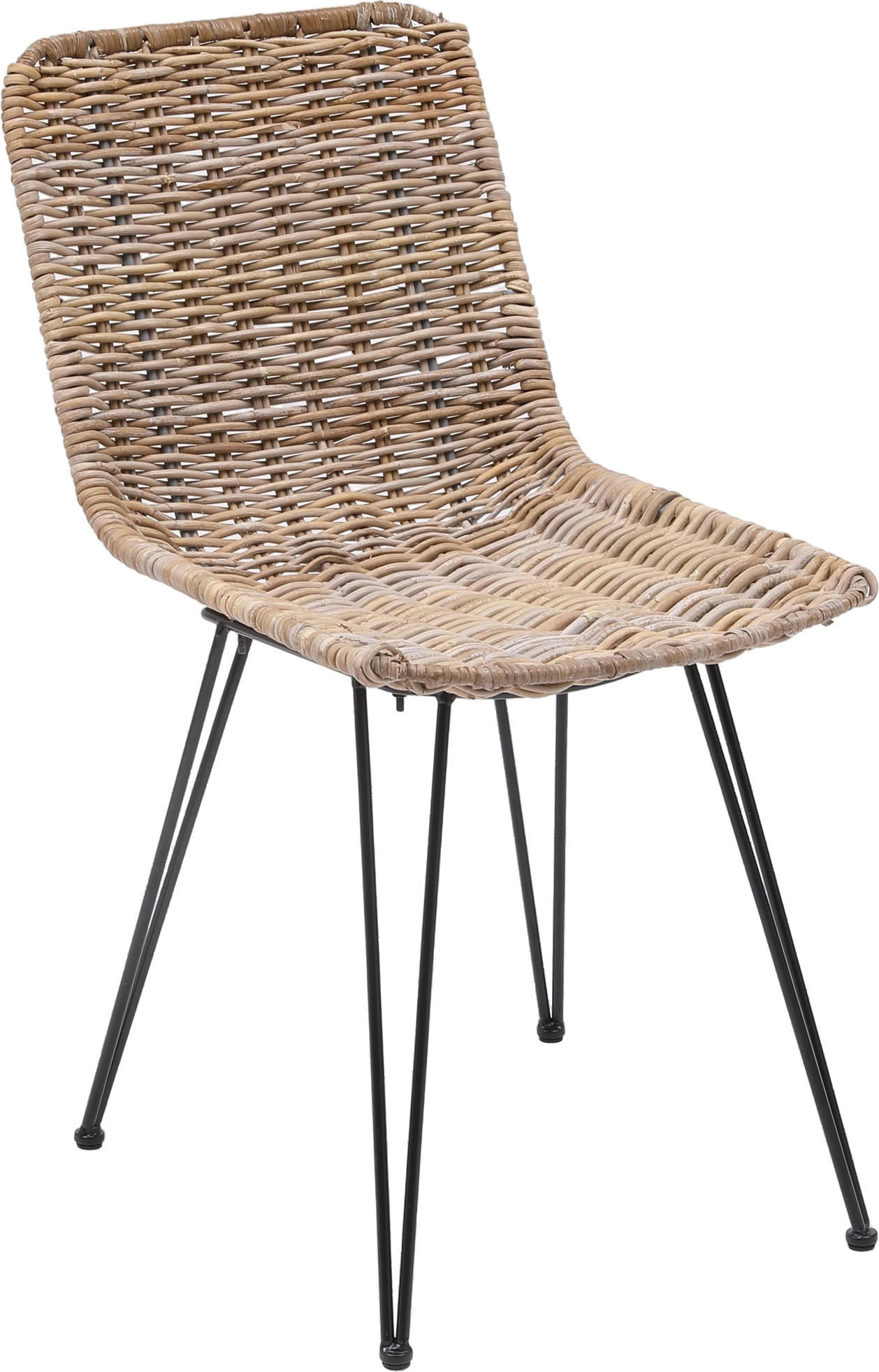 Spisebordsstol Nordlys Furniture Penang   Naturflet Med Sort Epoxyfinish