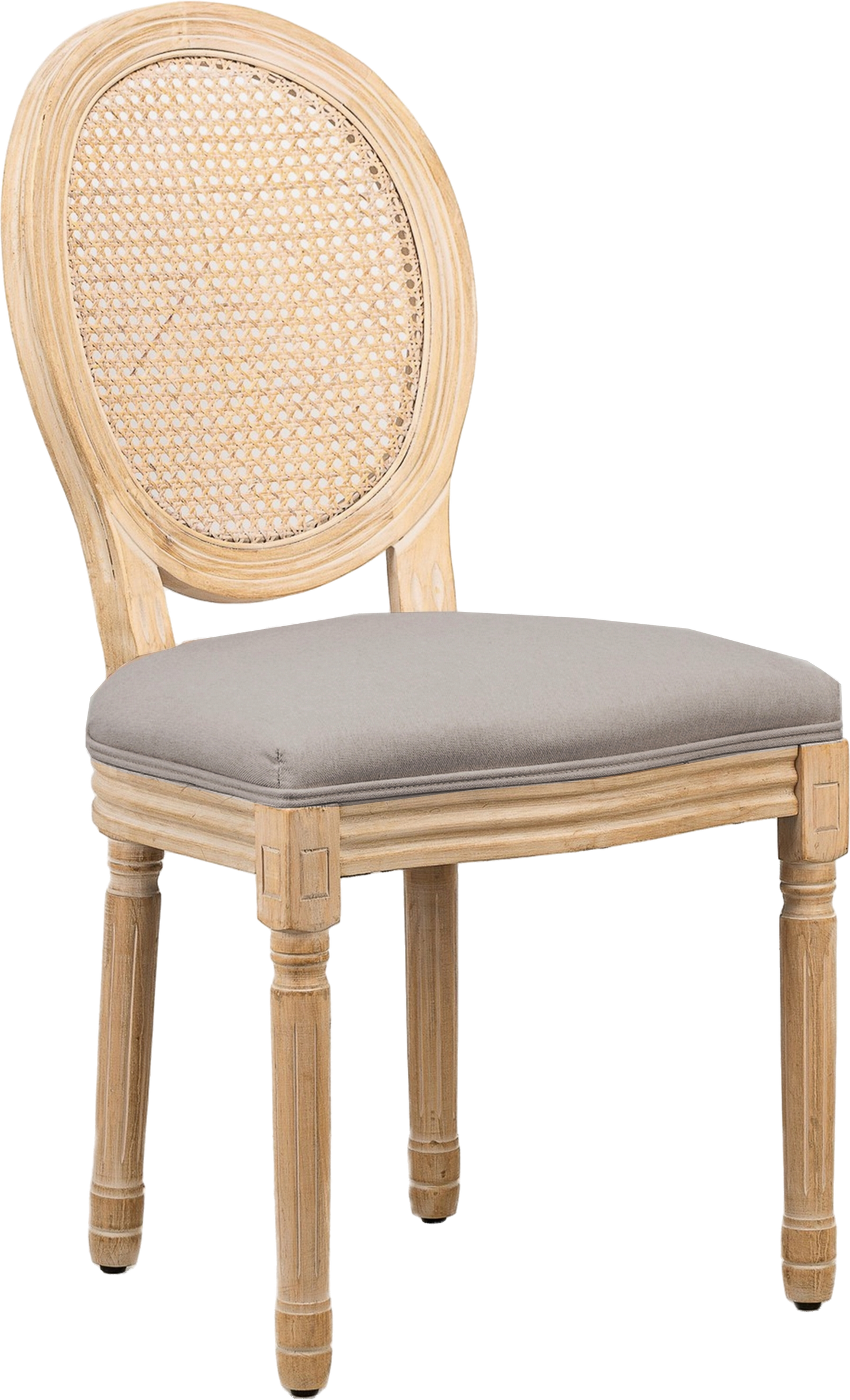 Spisebordsstol Nordlys Furniture Richelieu  Fsc-heveatræ  Fletryglæn  Grå Polstring  H95ã B50ã D58