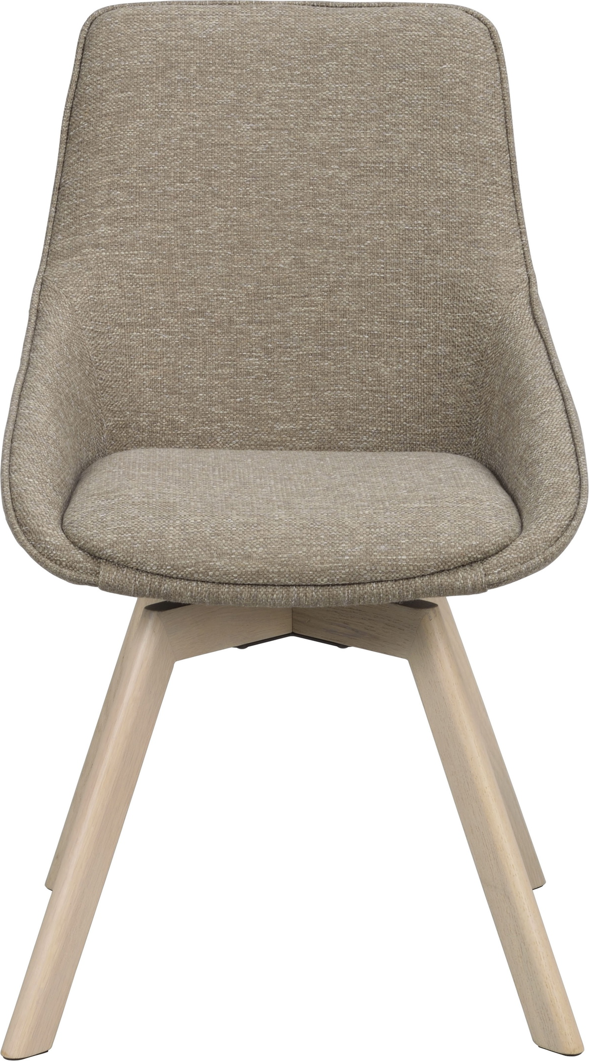 Spisebordsstol Rowico Alison   Hvidvasket Egetræ Med Mørk Beige Asgard 5020-stof  360 Drejefunktion Og Fsc-certificeret Træ