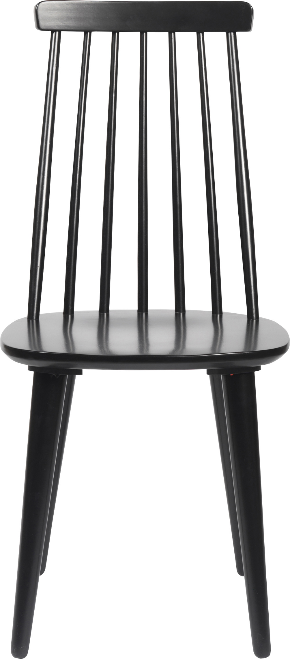 Spisebordsstol Rowico Lotta Sort Lakeret Massiv Gummitræ H93ã B44ã D49 Cm Ergonomisk Sæde