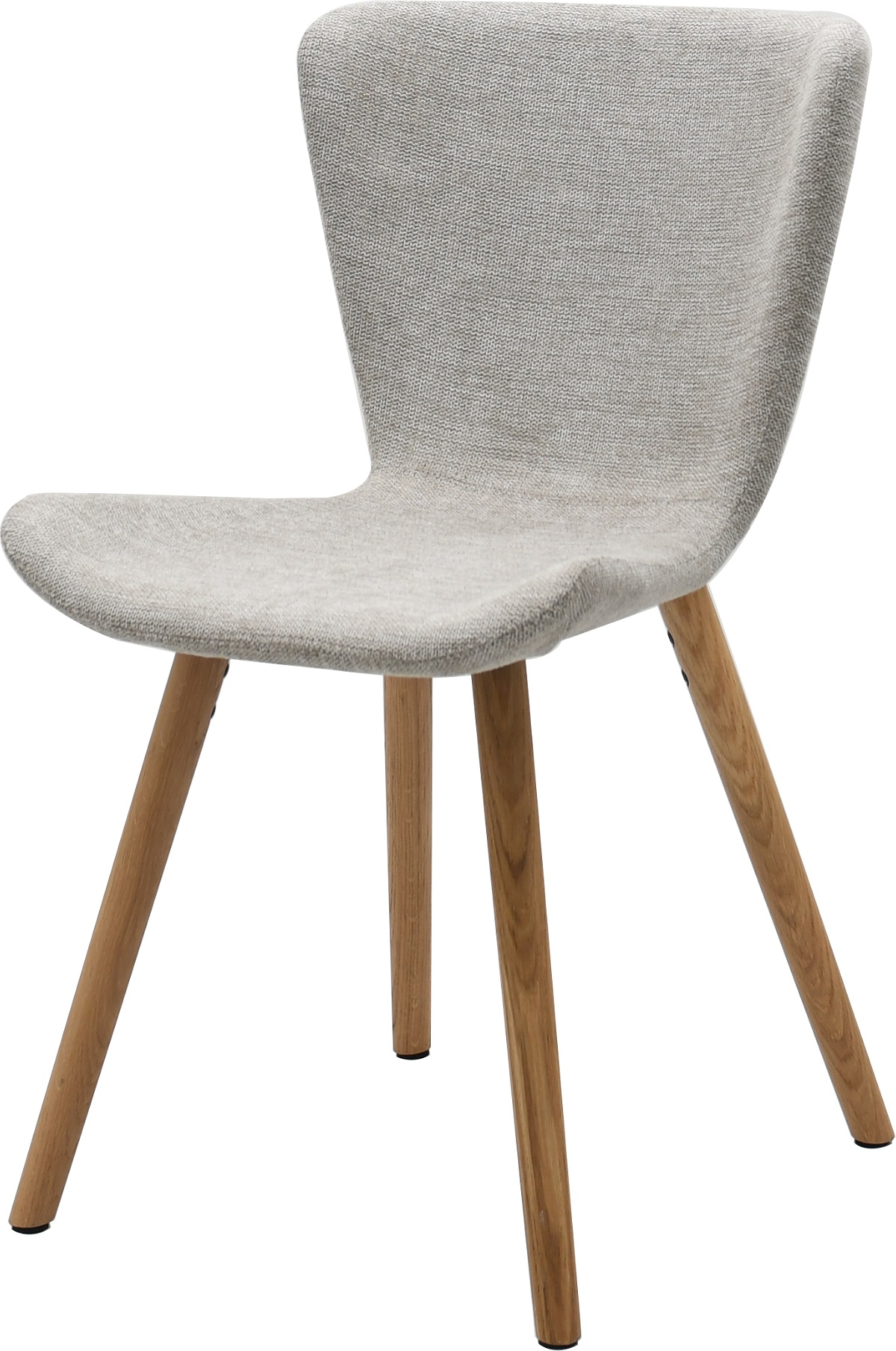 Spisebordsstol   Spisestuestol Nordique Design Teslin   Massivt Egetræ Med Sand Polyesterstof Oeko-tex Certificeret