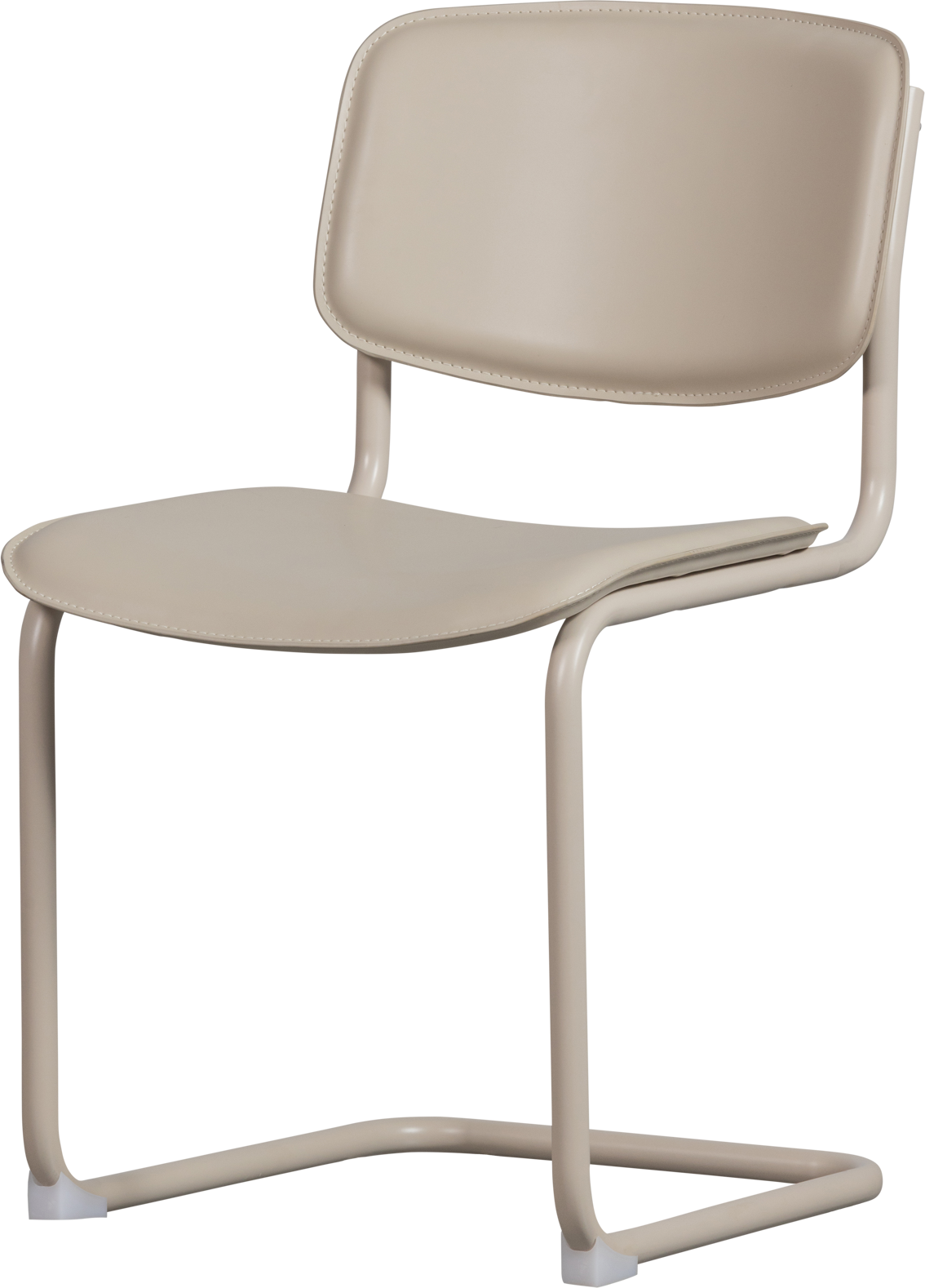 Spisebordsstol Spisestuestol Woood Collection Cody Sand Polyester Mat Læderlook H81xb47xd59 Cm