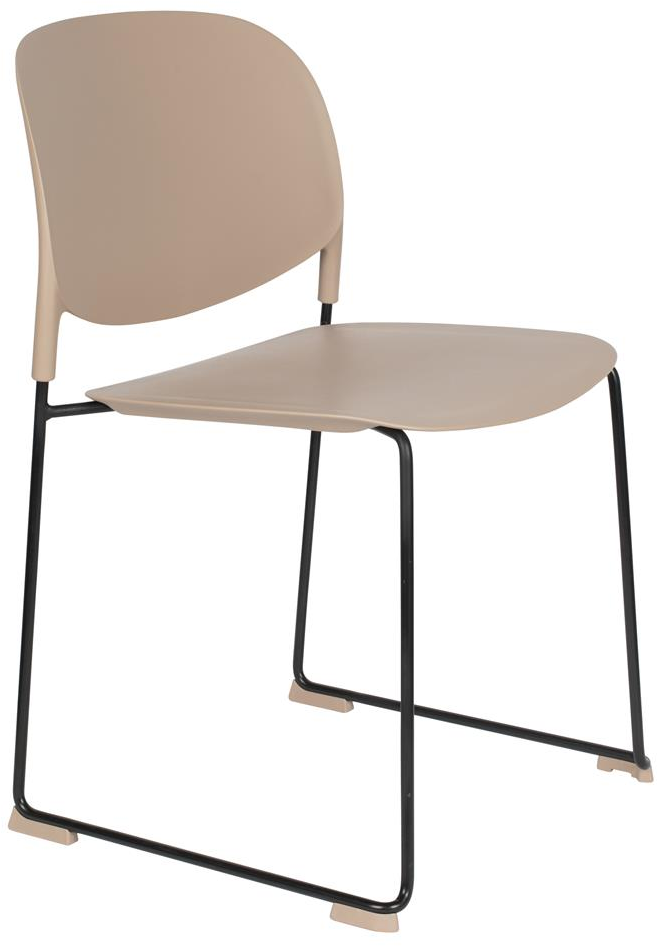 Spisebordsstol Stacks Studio White Stenlysgrå   Stabelbar Polypropylenplast
