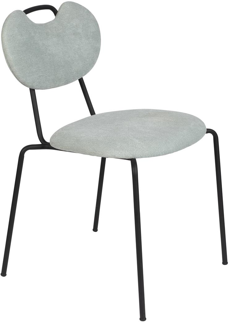 Elegant spisebordsstol i sølv fra Studio White