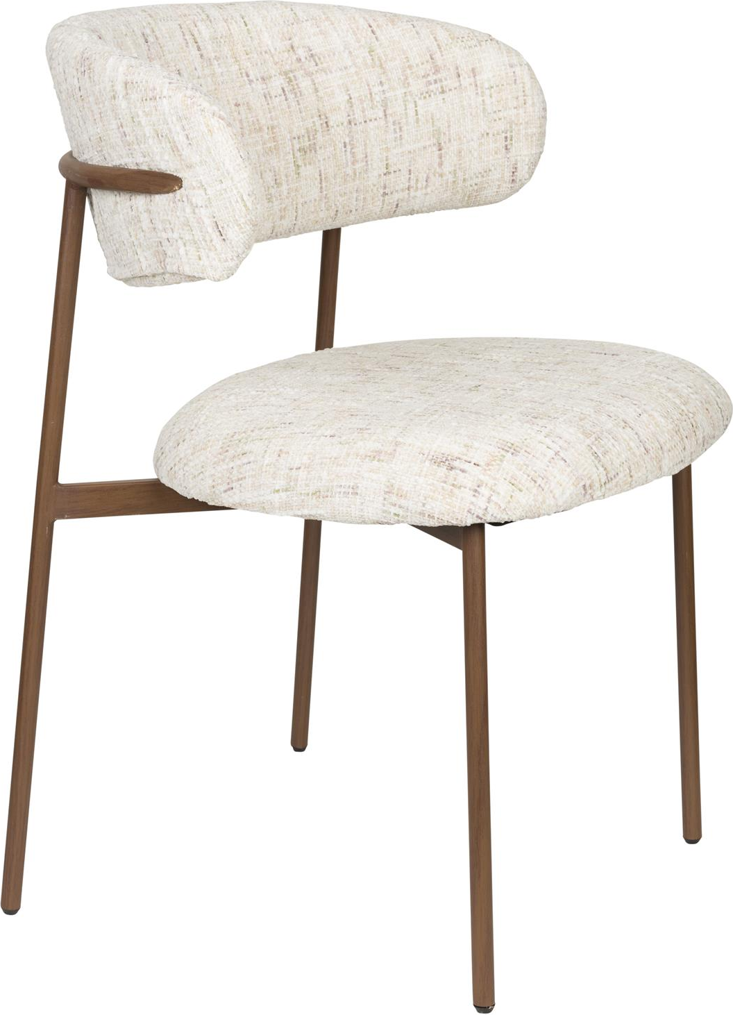 Spisebordsstol Studio White Claes Perlemor Stof H78   Cm Polstret Polyester Jernstel Sæt Af
