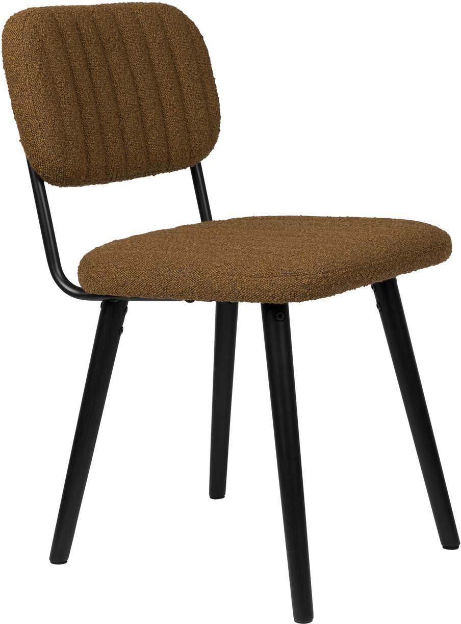 Elegant spisebordsstol i mørkebrun egetræ - Studio White Jake