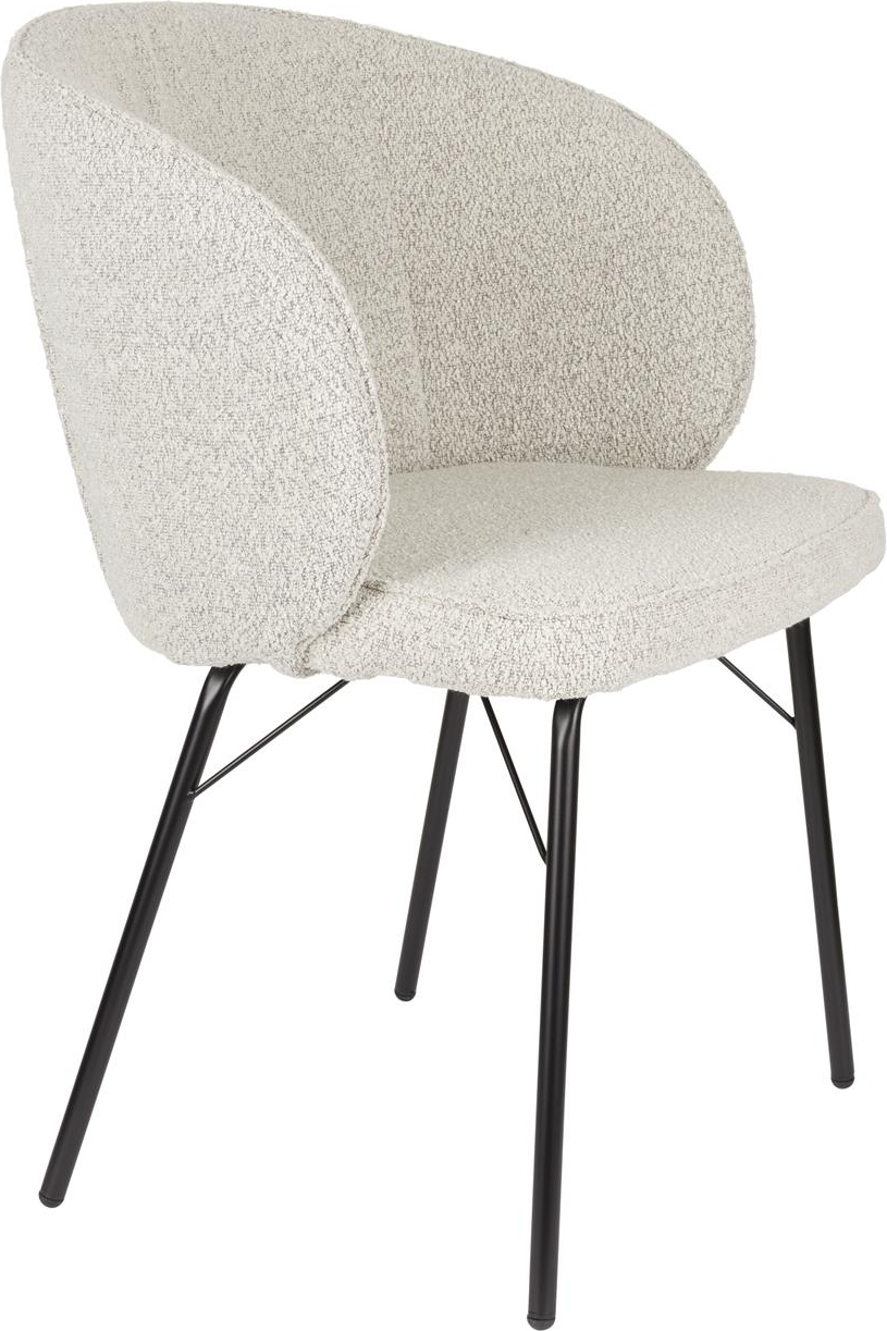 Elegant Lysgrå Spisebordsstol fra Studio White