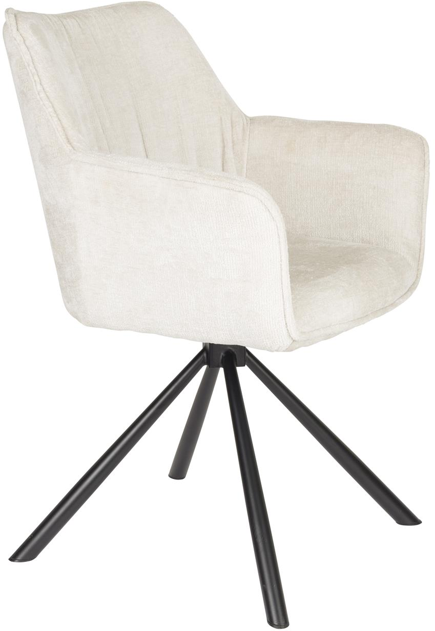 Drejelig spisebordsstol i offwhite fra Studio White