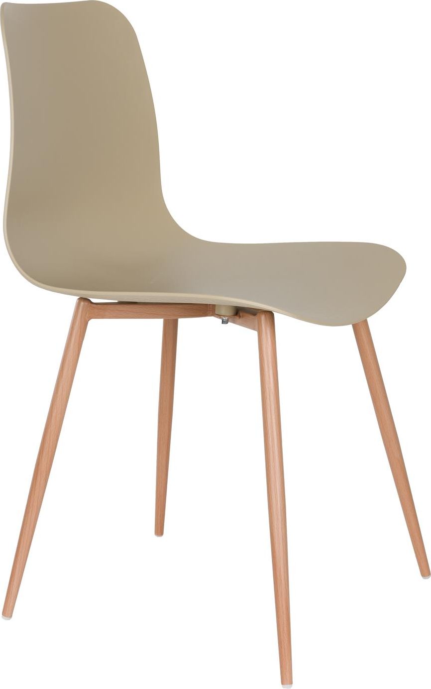 Spisebordsstol Studio White Leon   Mørk Sand Stål H80xb44xd49 Cm