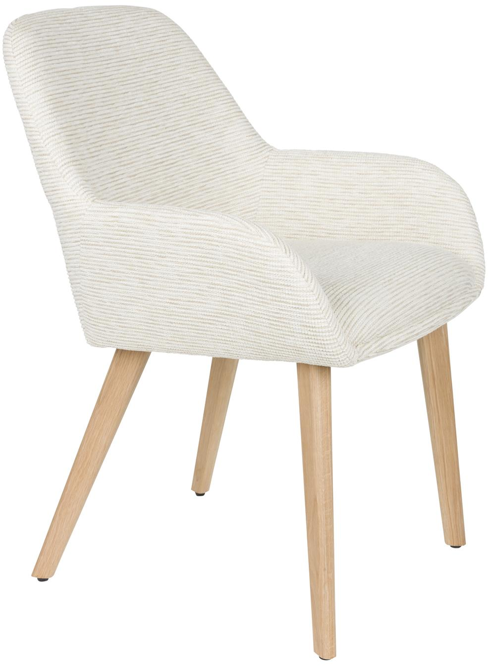 Spisebordsstol Loua i Offwhite - Elegant og Komfortabel