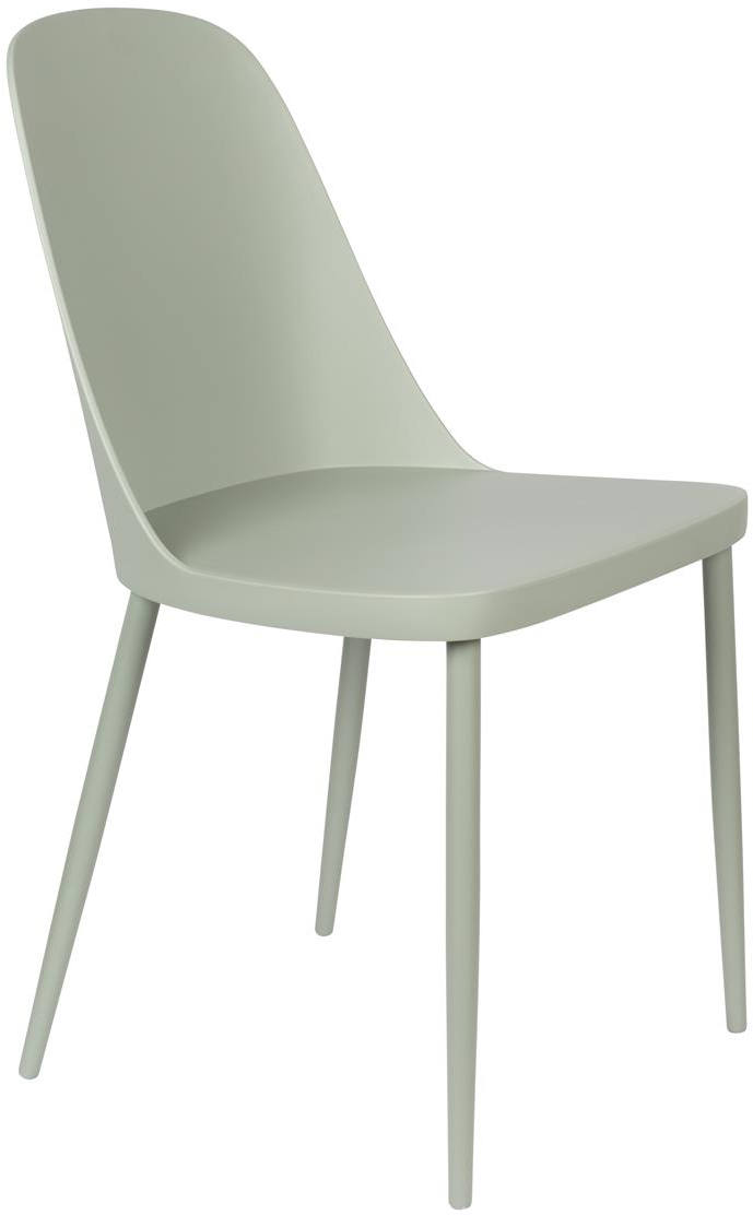 Spisebordsstol Studio White Pip Lysgrå Polypropylen Metalben Moderne Skandinavisk Design