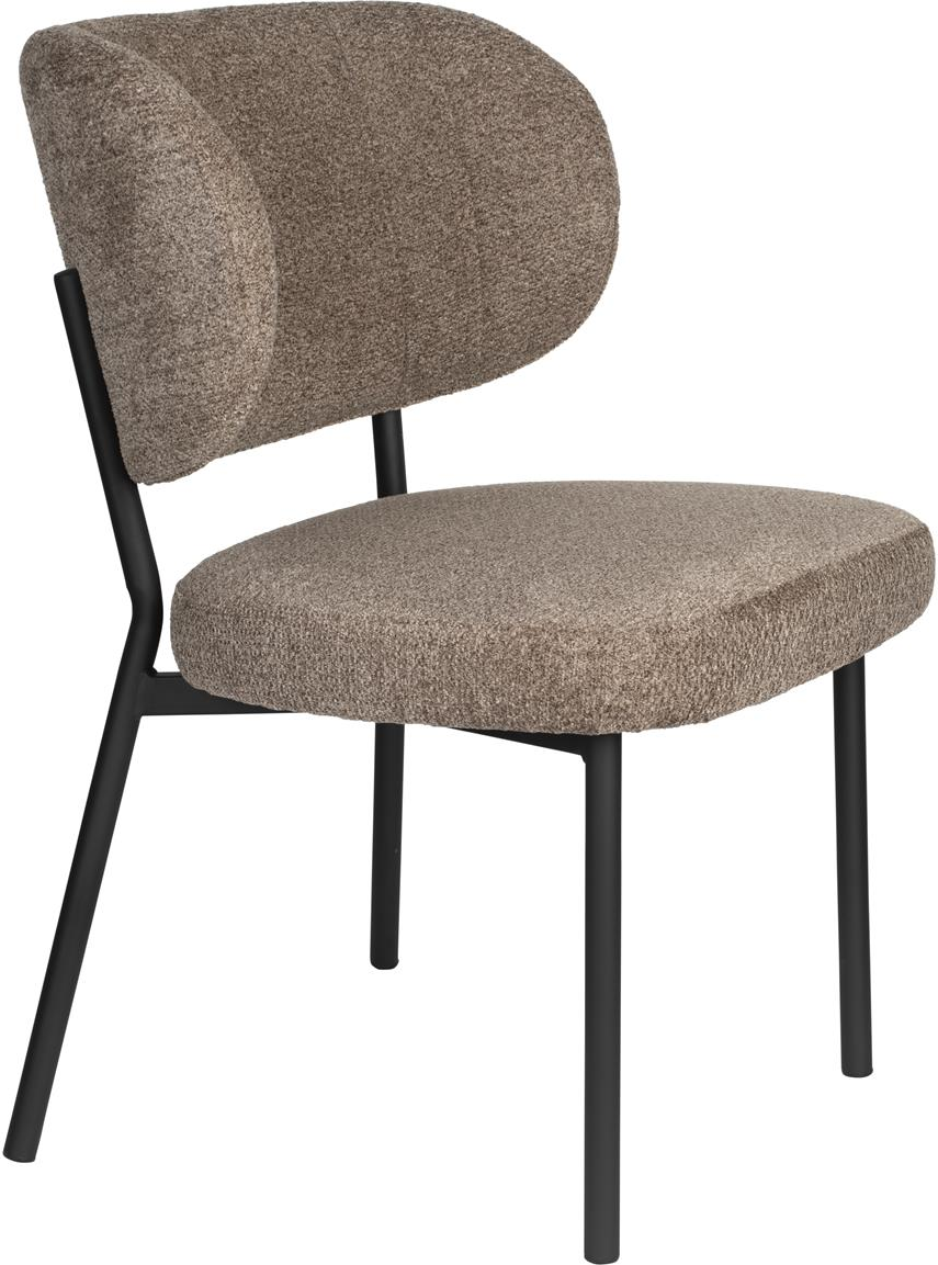 Elegant spisebordsstol Sanne - Brungrå, komfortabel stil
