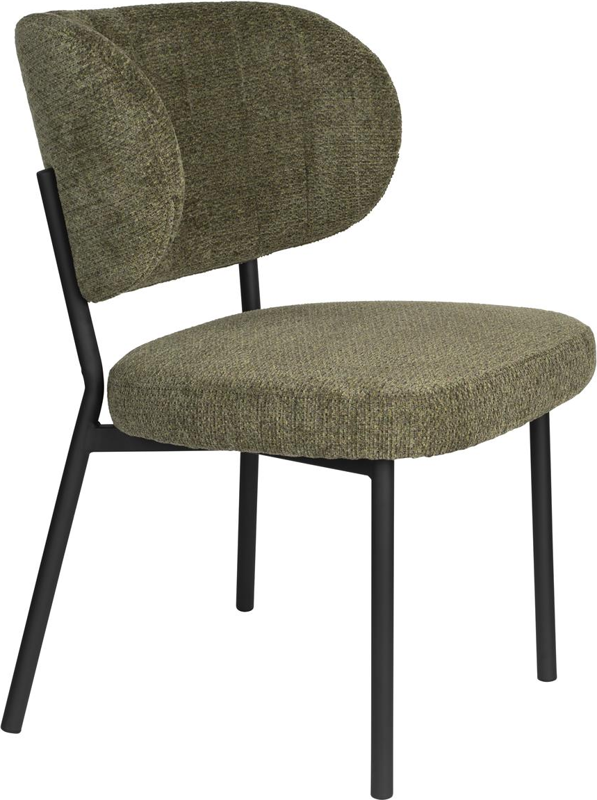 Elegant spisebordsstol Sanne i gråbrun fra Studio White