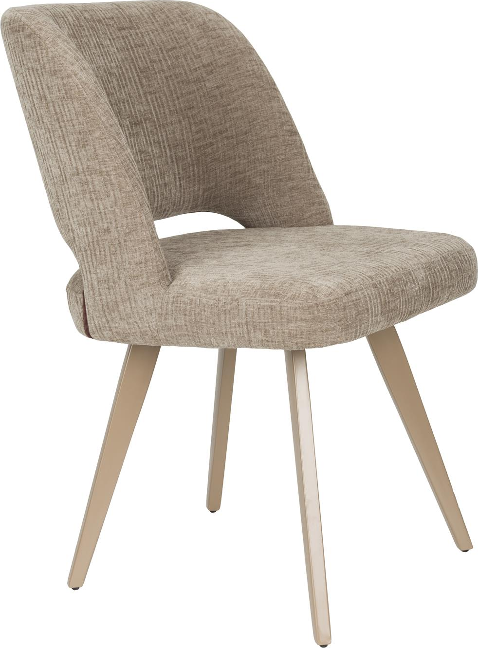 Moderne spisebordsstol i stengrå - Studio White tilbud!