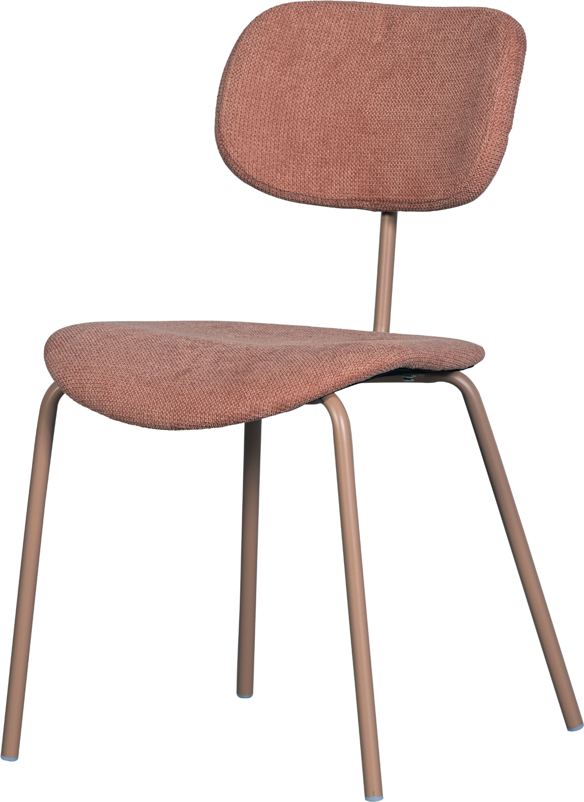 Spisebordsstol Woood Link Lyserød Ribbet Polyester H78   B45   L54 Cm