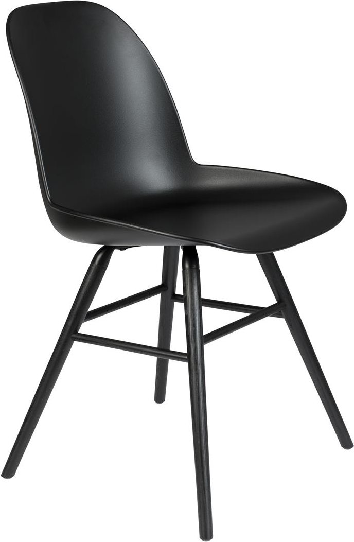 Stilfuld Zuiver Albert Spisebordsstol i Antracit - Black Friday!