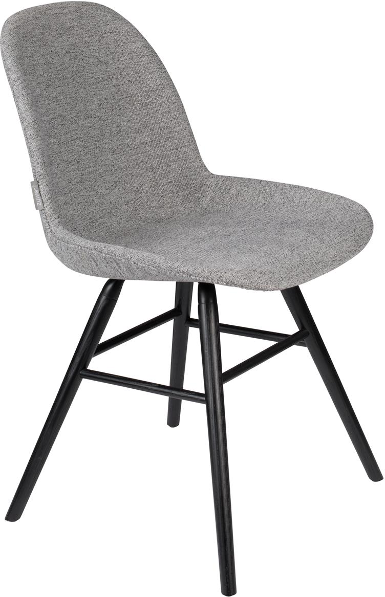 Elegant Grå Polstret Spisebordsstol fra Zuiver