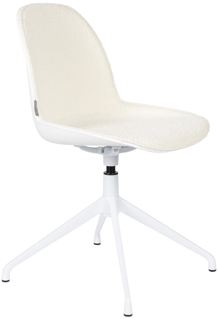Elegant Offwhite Spisebordsstol med Drejefunktion