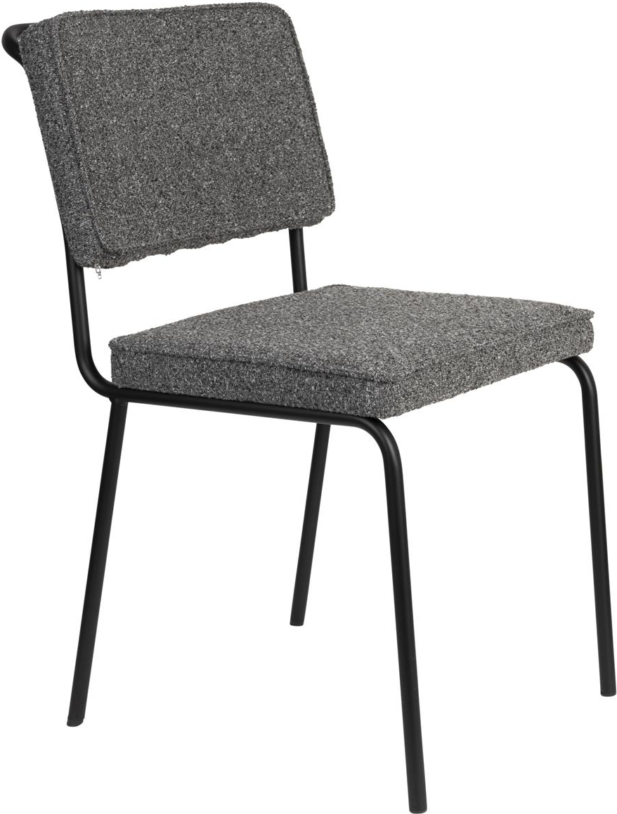 Mørkegrå Zuiver Buddy Spisebordsstol - Tidløst Design