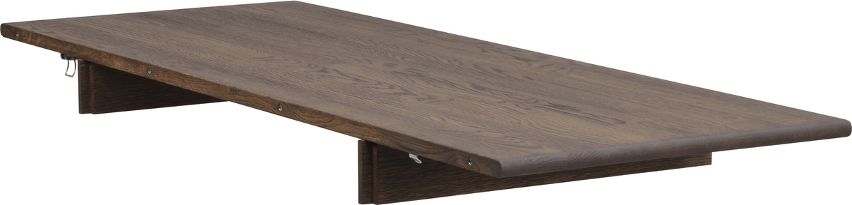 Spisebordstillægsplade Indsatsplade Rowico Tyler   Brunpigmenteret Massiv Eg 45x120x9 Cm Fsc 100