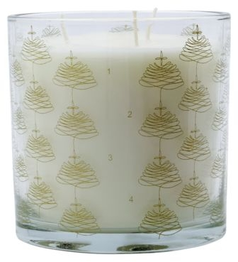 Stearinlys   Glas House Doctor Advent Guld ø12 Cm