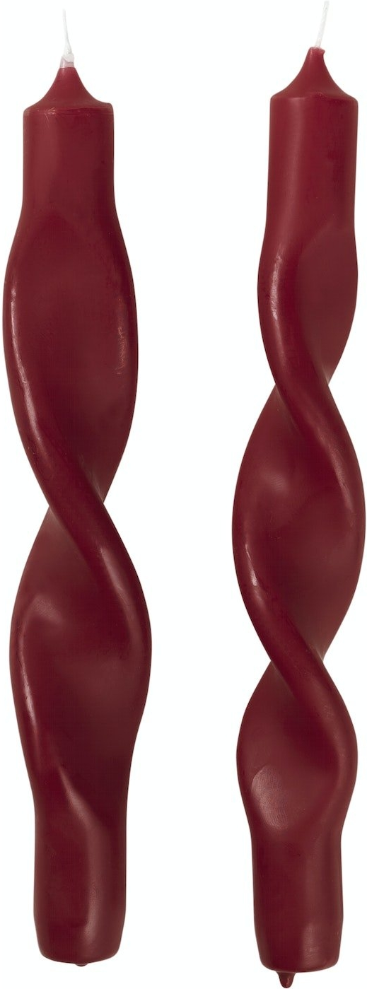 Elegant Rød Stearinlys fra Broste Copenhagen 23 cm