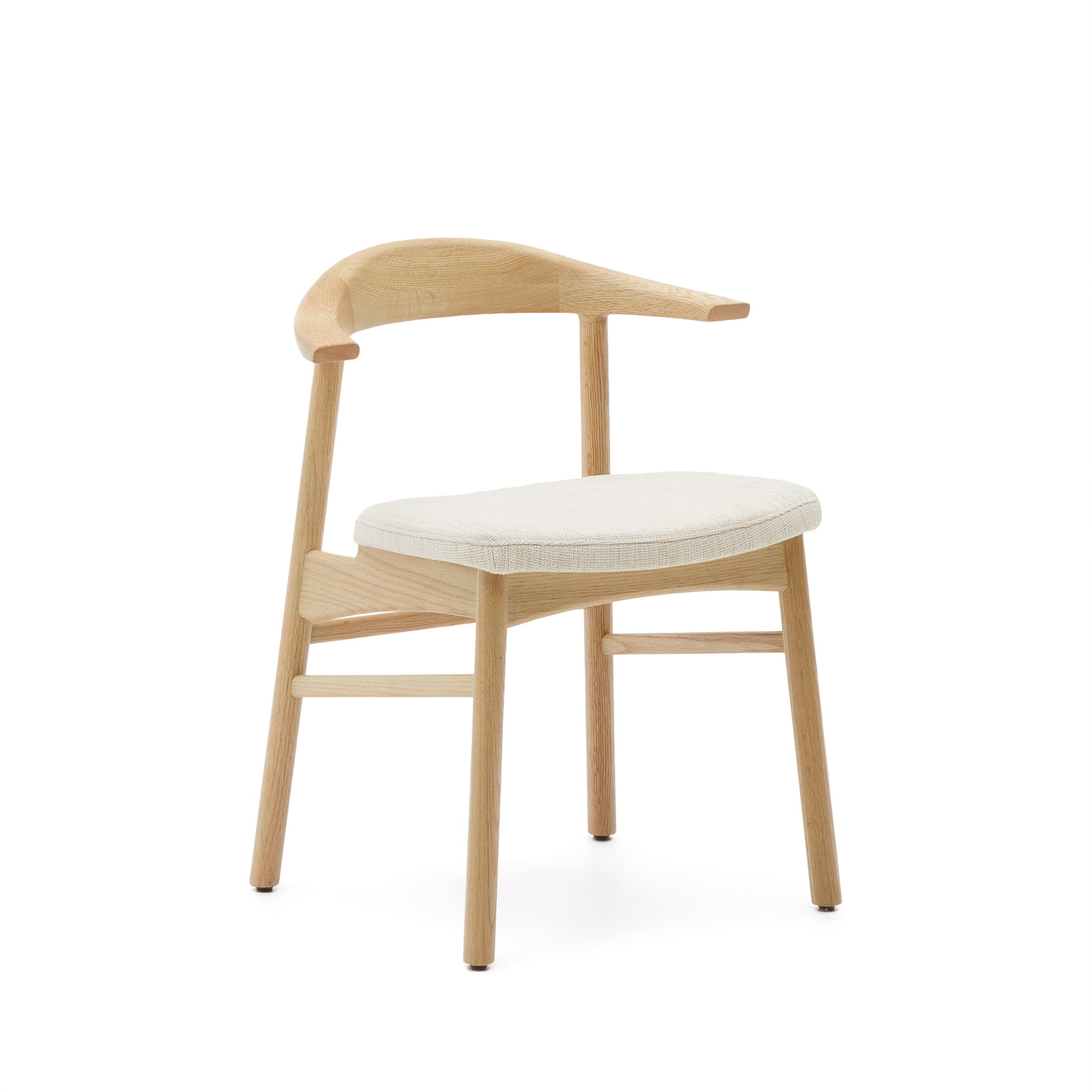 Stolbetræk Kave Home Timons 50x42 Cm Beige Chenille 100 Polyester Aftageligt Pletresistent Maskinvaskbart