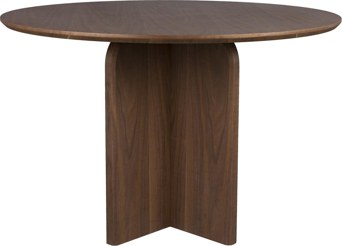 Studio White Laurent Rundt Spisebord Ø120 cm Mørk Natur