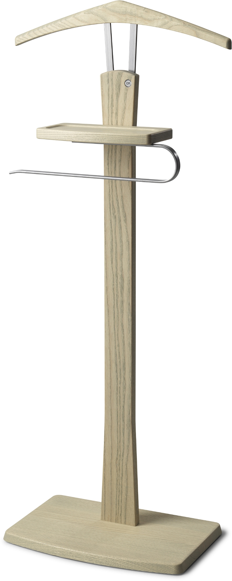 Stumtjener   Garderobestativ Oscarssons Möbel Zeve Gråolieret Ask Stål 108x40 Cm