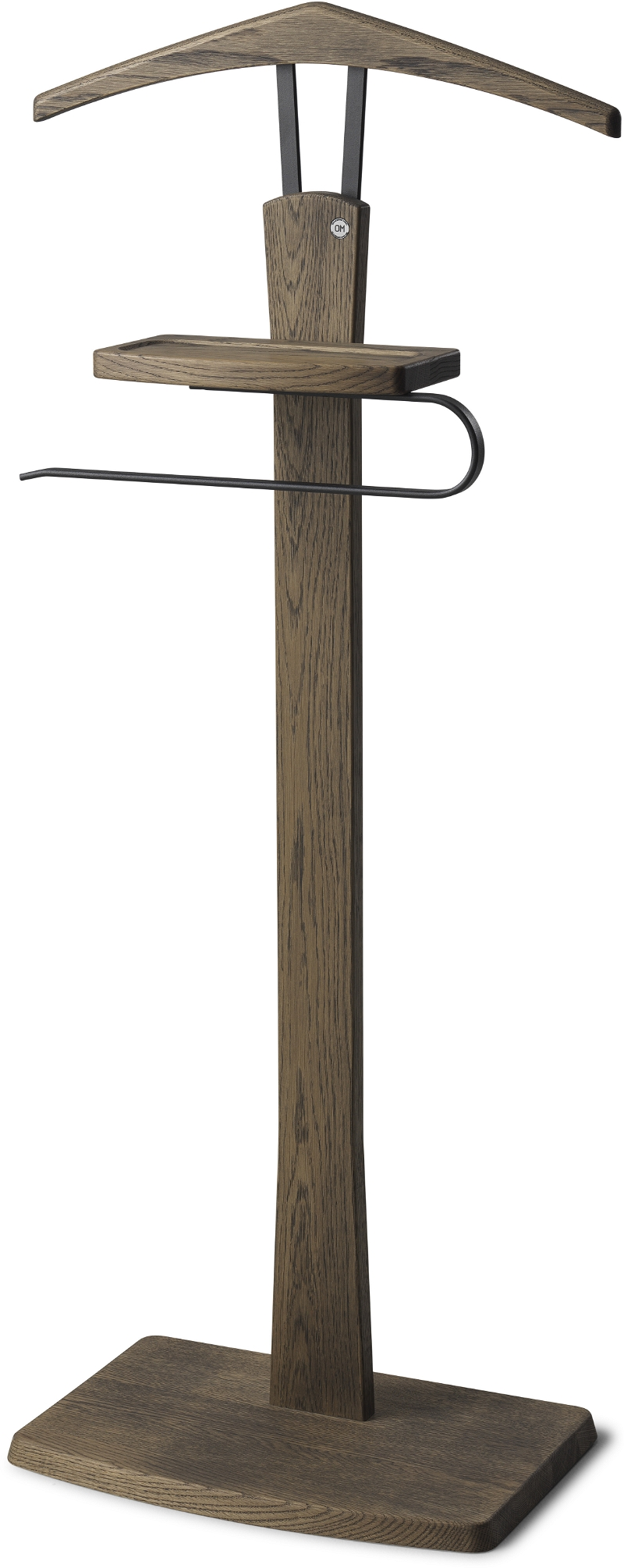 Stumtjener Oscarssons Möbel Zeve   Røget Olieret Eg Og Sort Stål H108ã B40ã D27 Cm