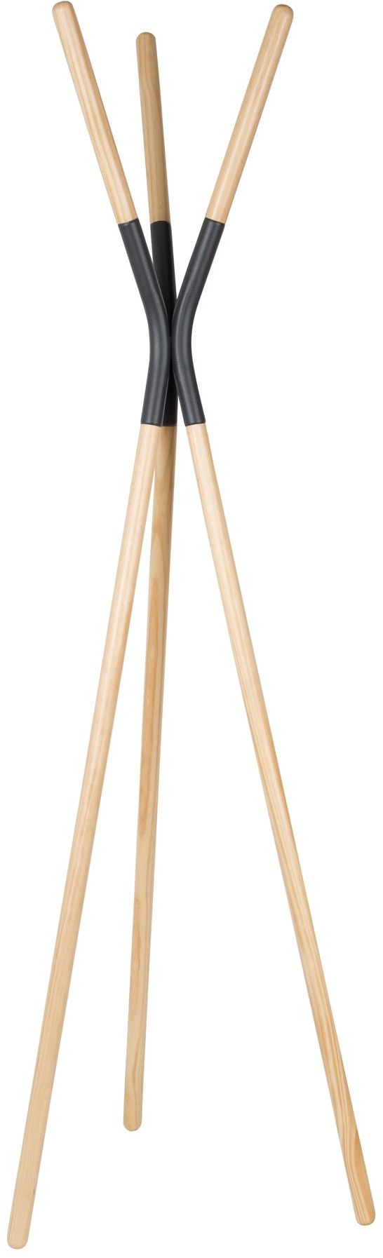Stumtjener Zuiver Pinnacle Garderobestativ Grantræ Natur Sort H176 B56 D59 Cm