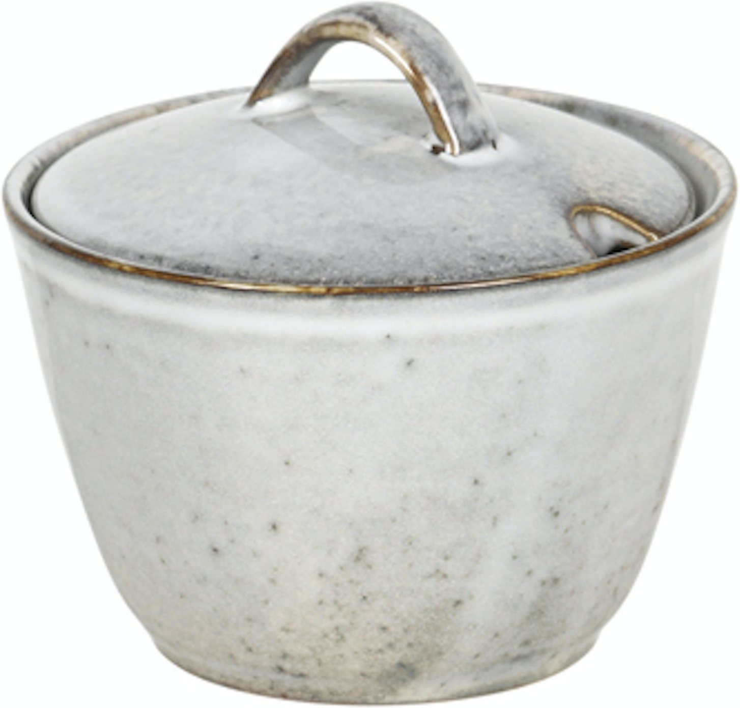 Sukkerskål Stentøj Broste Copenhagen Nordic Sand Sandfarvet ø10   Cm H7 Cm