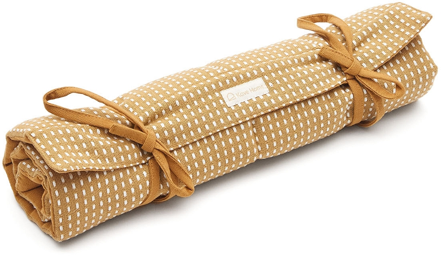 Tæppe Til Kæledyr Kave Home Trufa Sennep 50x70 Cm Bærbar Dyremåtte Bomuld Polyester
