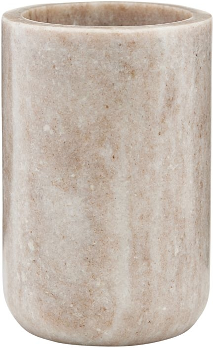 Elegant Tandbørsteholder i Beige Marmor fra Meraki