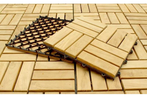 Teak Gulvfliser Classic Teak