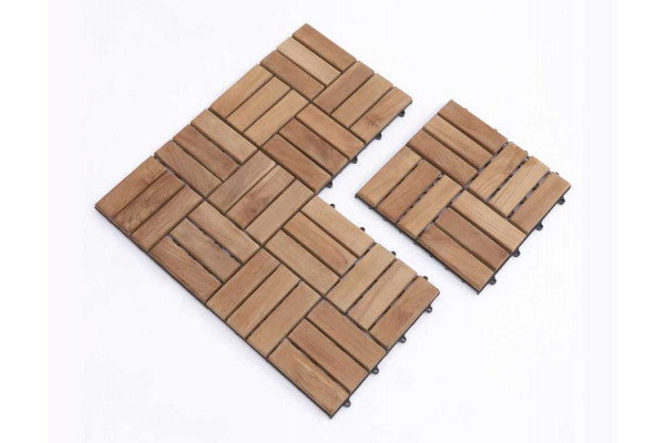 Teak Gulvfliser Kerneteak