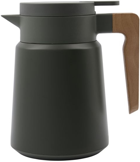 Termokande House Doctor Cole     Grøn ø13   Cm Rustfrit Stål Med Bøgetræshank