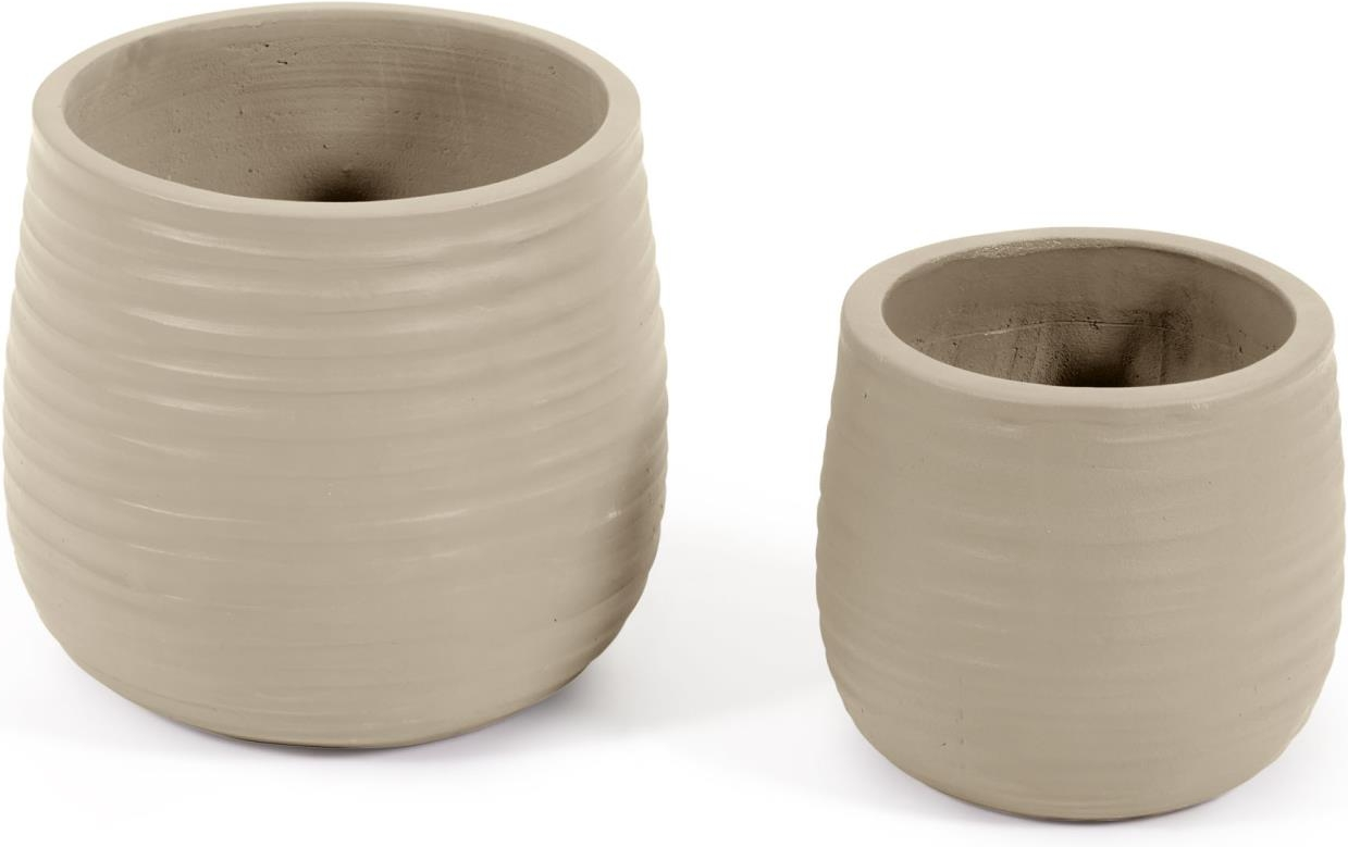 Terracotta Plantekrukkesæt Kave Home Sory Natur Rustik Nordisk Design Indendørs Udendørs