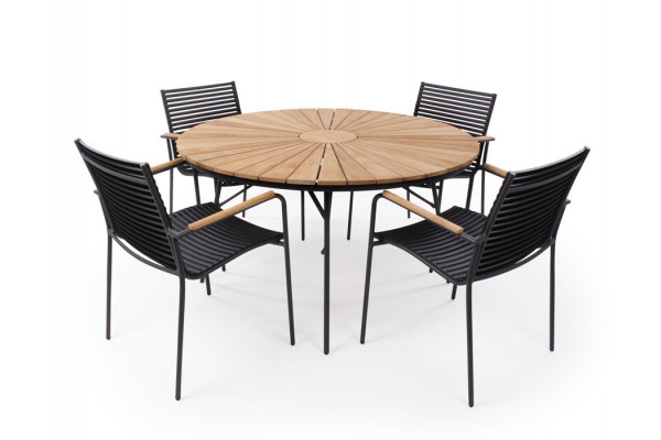Tika Classic Samsø 130 Cm Havemøbelsæt Grå