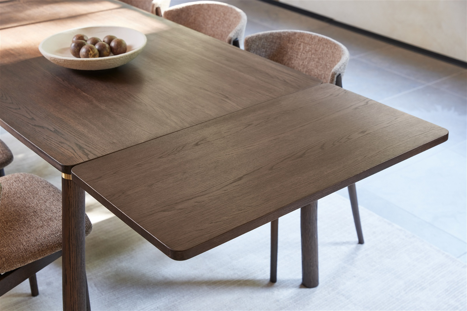 Tillægsplade Og Bordforlænger Nordique Design Arun Espresso 50   95 Cm
