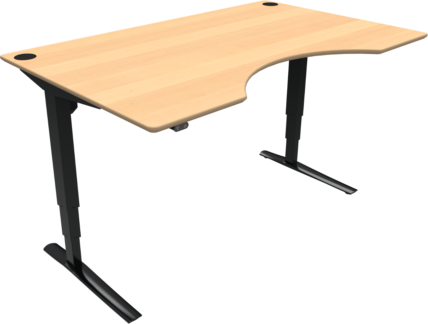 Hæve-/Sænkebord med Centerudskæring – Zennord Rise Rest