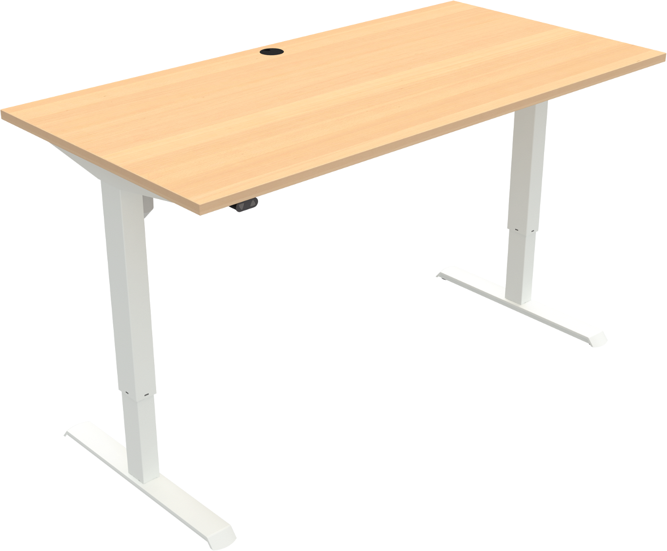 To-bens Hæve-Sænkebord Zennord AdaptDesk Hvid 160x80 cm