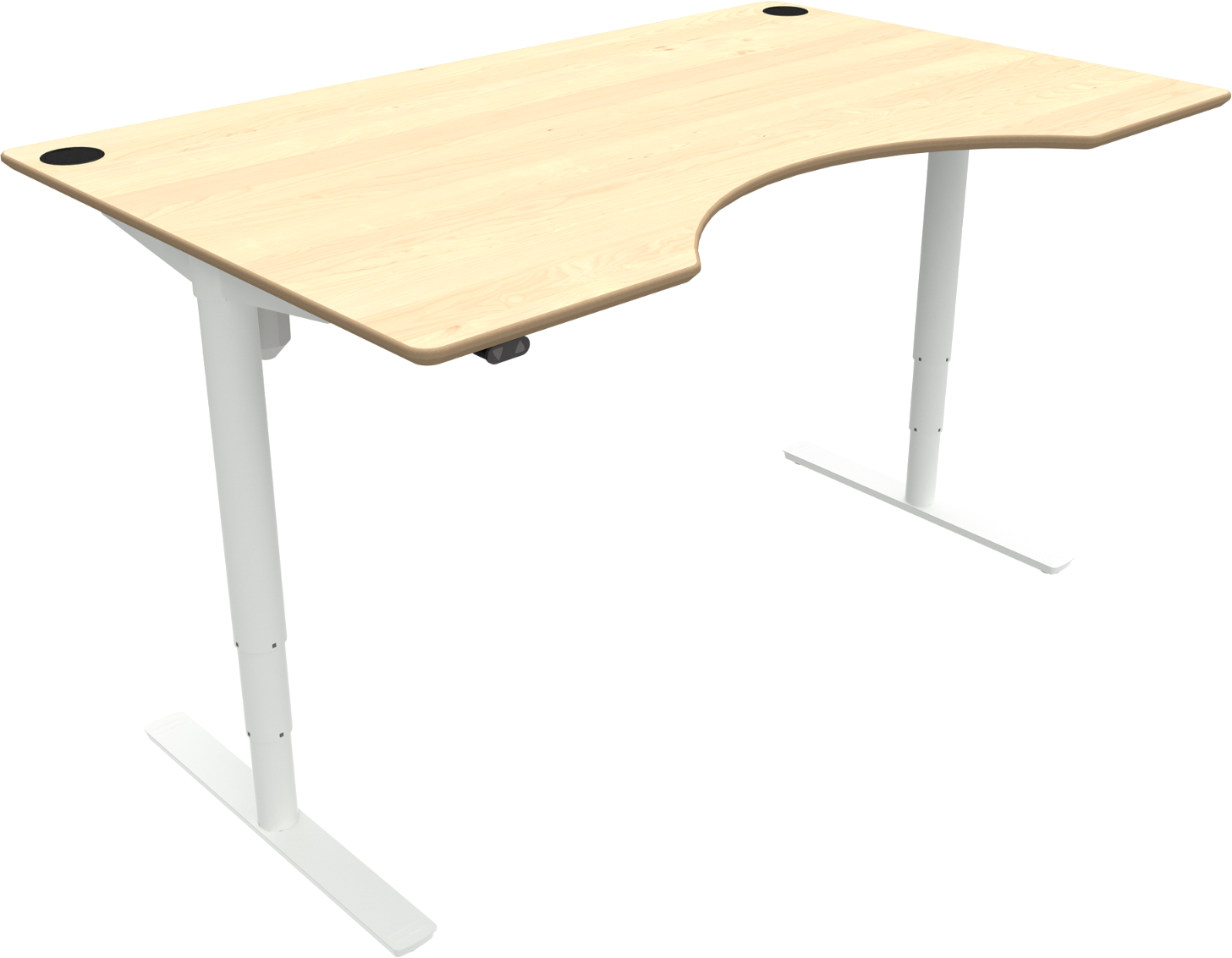 Ergonomisk Hæve-Sænkebord i Ahorn - Zennord Comfortzone