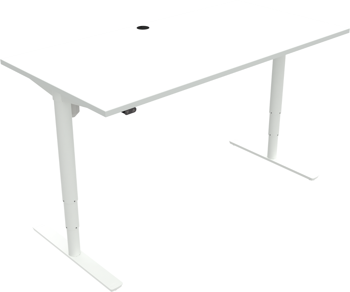 Hæve-/Sænkebord Zennord Comfortzone - Hvid 160x80 cm
