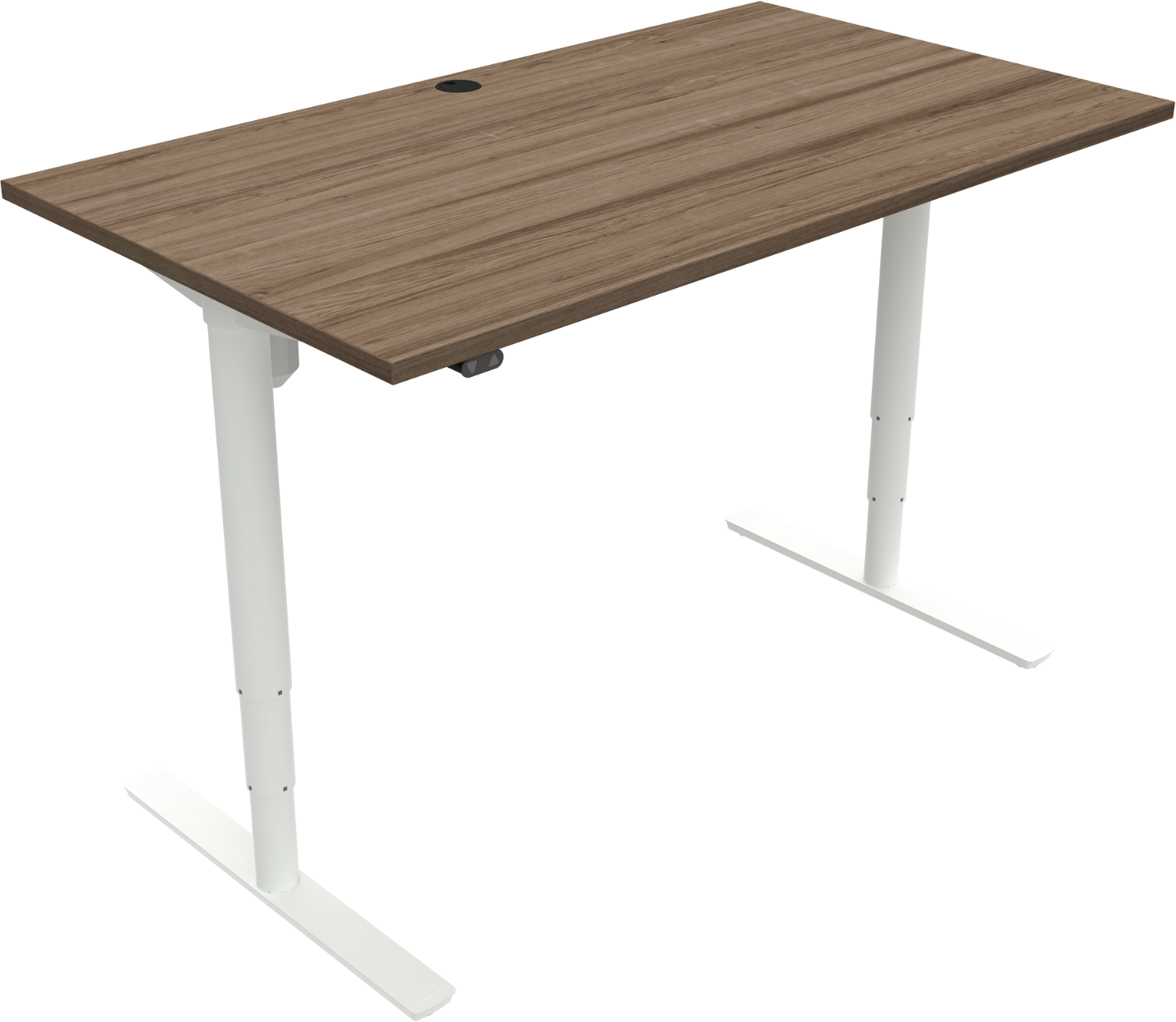 Elegant Hæve-Sænkebord i Valnød - Komfort og Stil