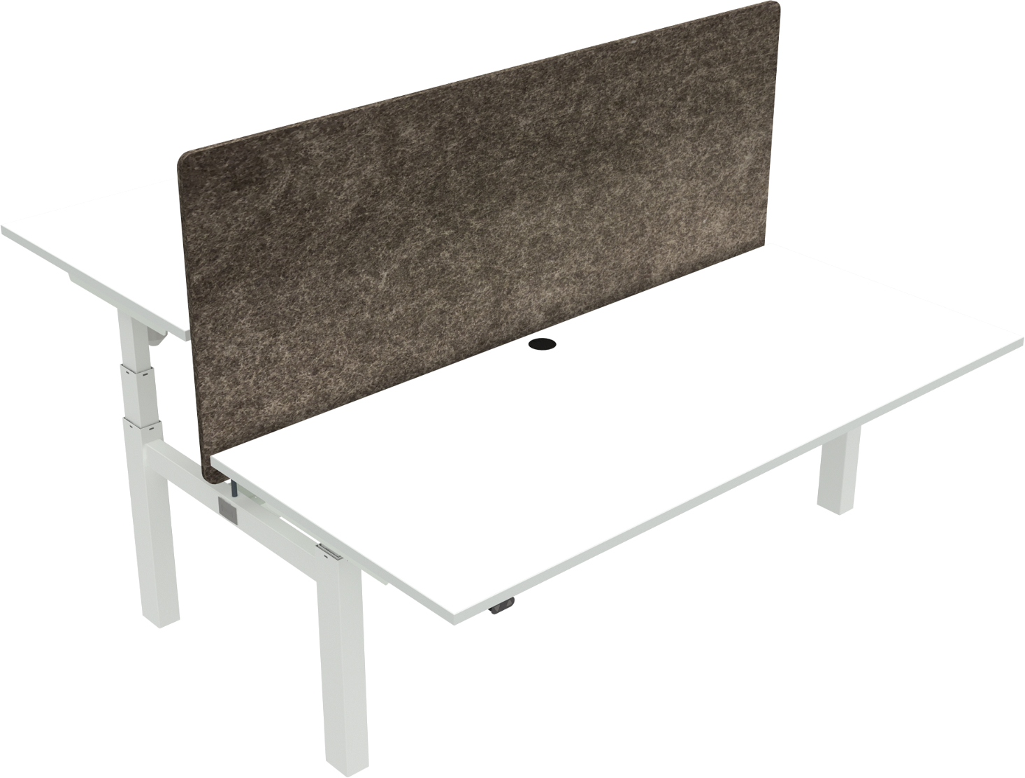 Hæve- og Sænkebord Zennord Omnilift - Ergonomisk Hvidt Bord