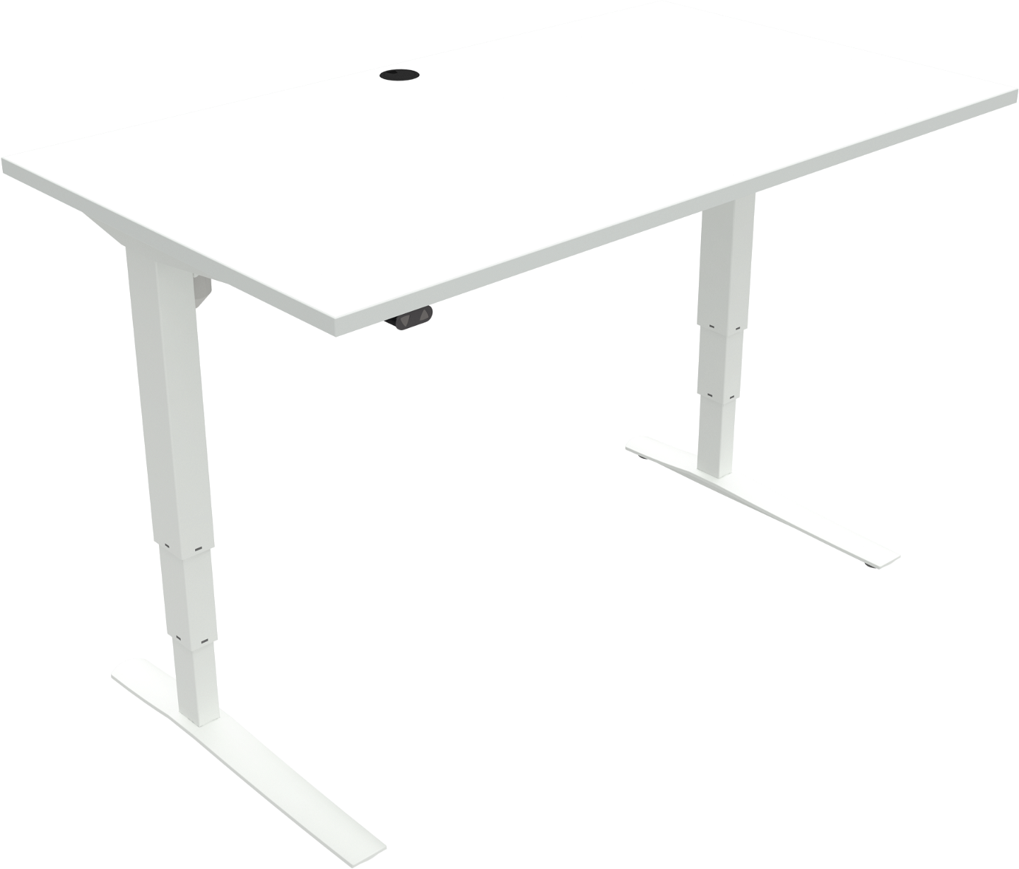 Hæve-Sænkebord Zennord Rise Rest 140x80 cm Hvid