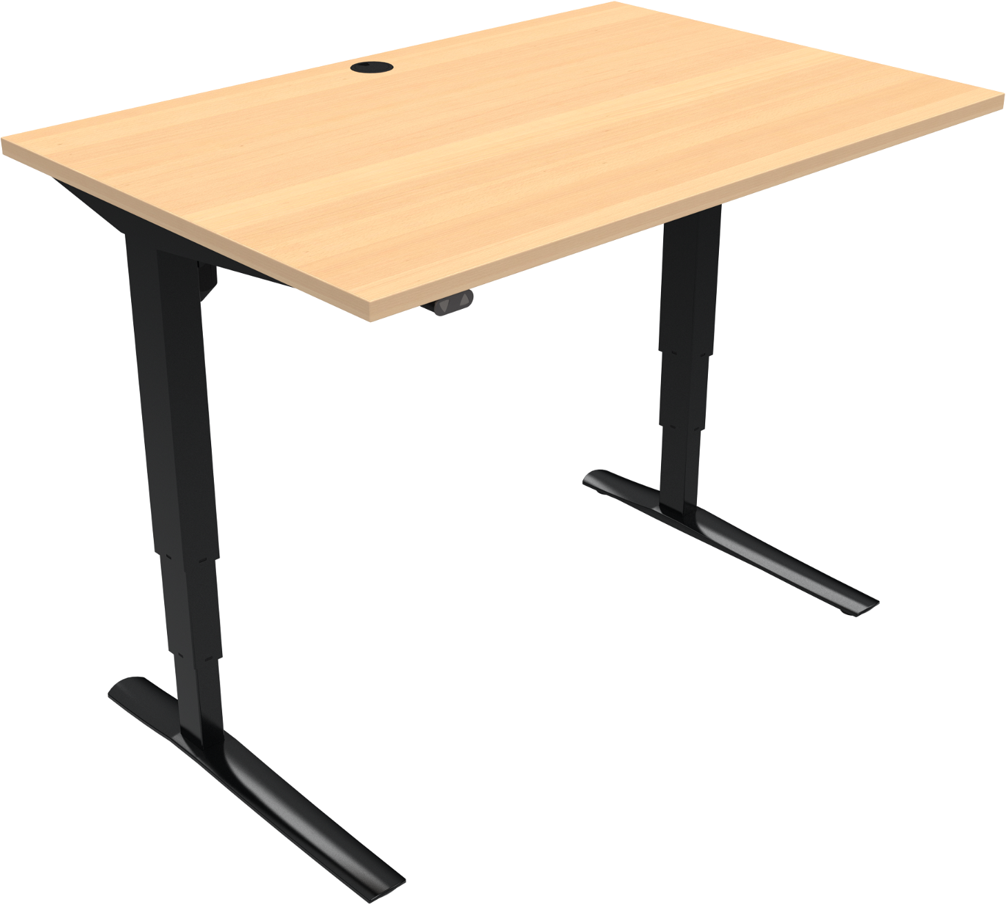 Hæve-/Sænkebord Zennord Rise Rest - Sort 120x80 cm