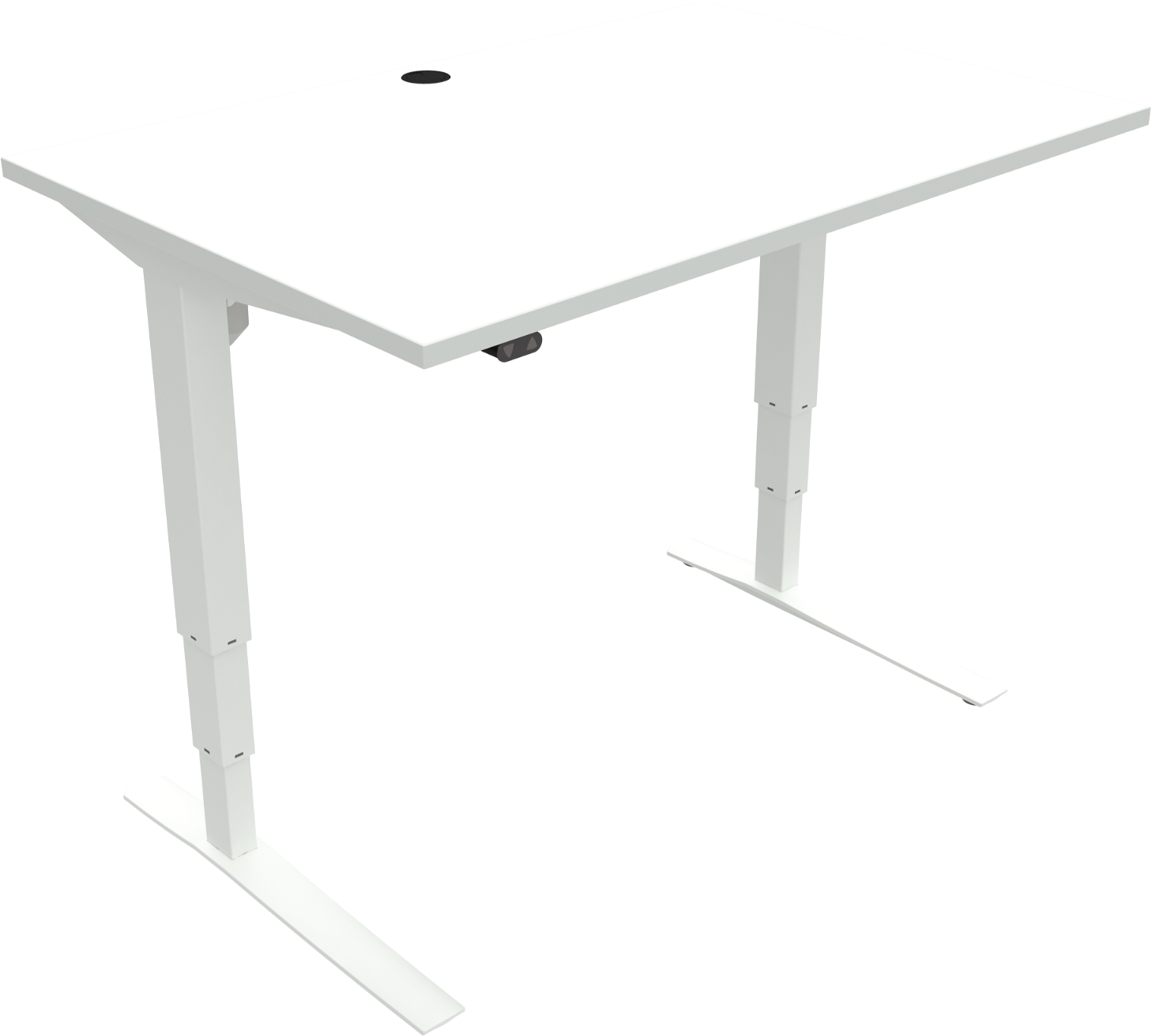 To-bens Hæve-/Sænkebord Zennord Rise Rest 120x80 cm Hvid